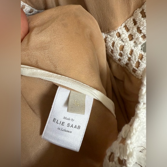 Elie Saab White Crochet Dress - Picture 12 of 16